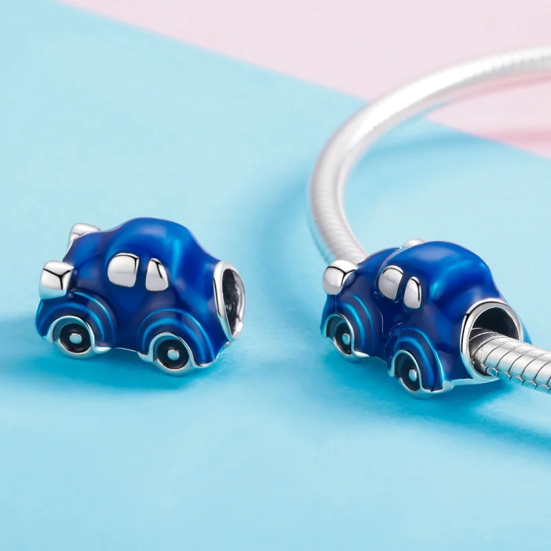 (Bild für) Silberner Oldtimer-Charm im Pandora-Stil - SCC957 - Ansicht 4