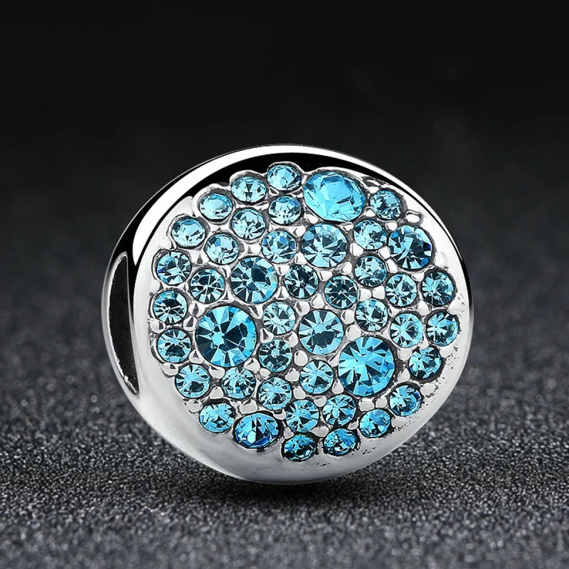 (Bild für) Silberner Pavé-Charm im Pandora-Stil - SCC009 - Ansicht 3
