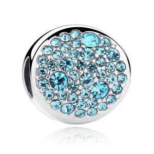 (Bild für) Silberner Pavé-Charm im Pandora-Stil - SCC009