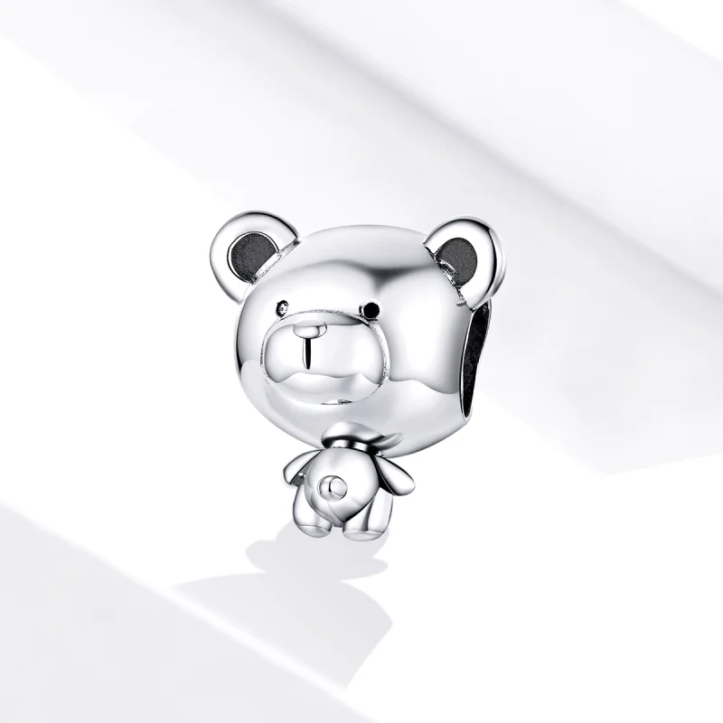 (Bild für) Silberner Pooh-Charm im Pandora-Stil - SCC1502 - Ansicht 2