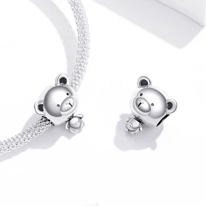 (Bild für) Silberner Pooh-Charm im Pandora-Stil - SCC1502 - Ansicht 4