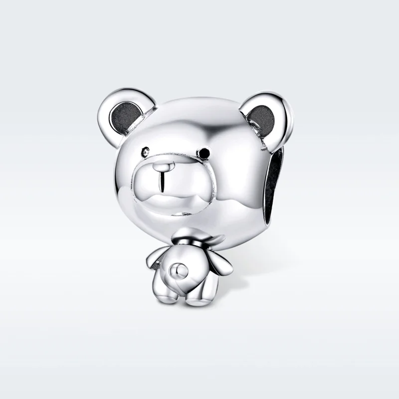 (Bild für) Silberner Pooh-Charm im Pandora-Stil - SCC1502 - Ansicht 5