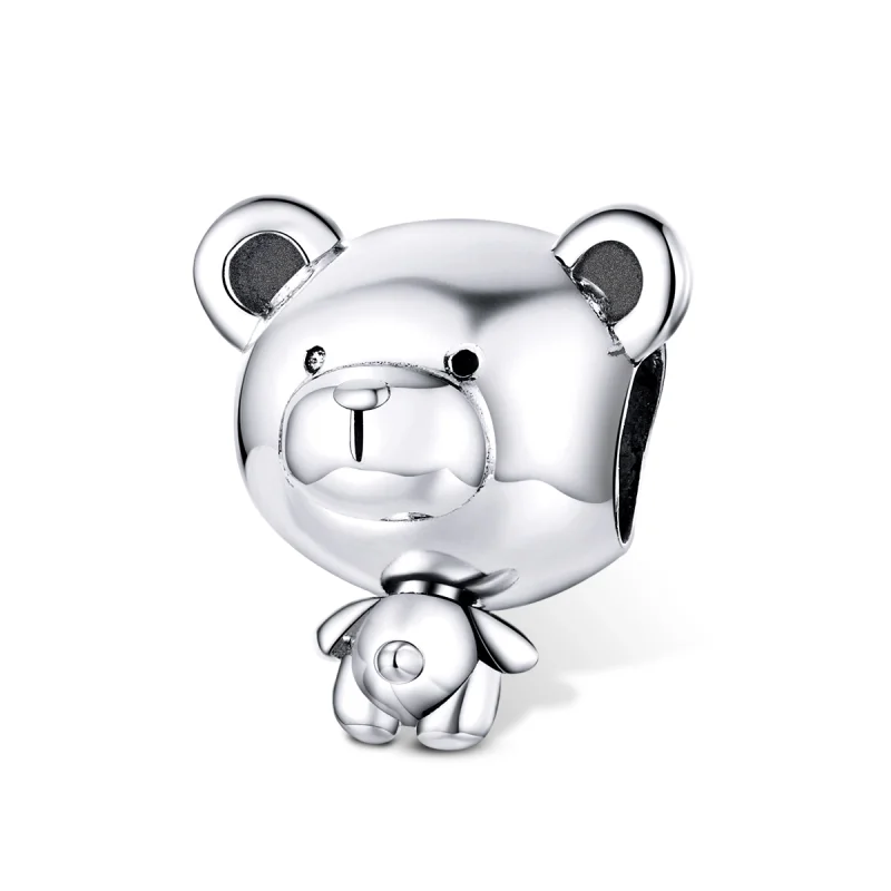 (Bild für) Silberner Pooh-Charm im Pandora-Stil - SCC1502