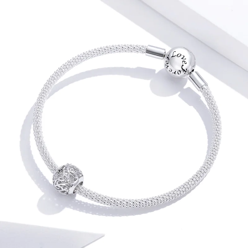 (Bild für) Silberner Ranken-Charm im Pandora-Stil - BSC256 - Ansicht 3