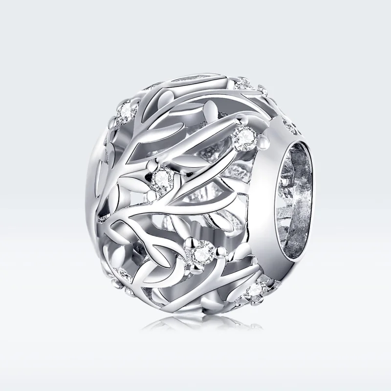 (Bild für) Silberner Ranken-Charm im Pandora-Stil - BSC256 - Ansicht 5