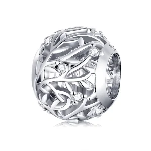 (Bild für) Silberner Ranken-Charm im Pandora-Stil - BSC256