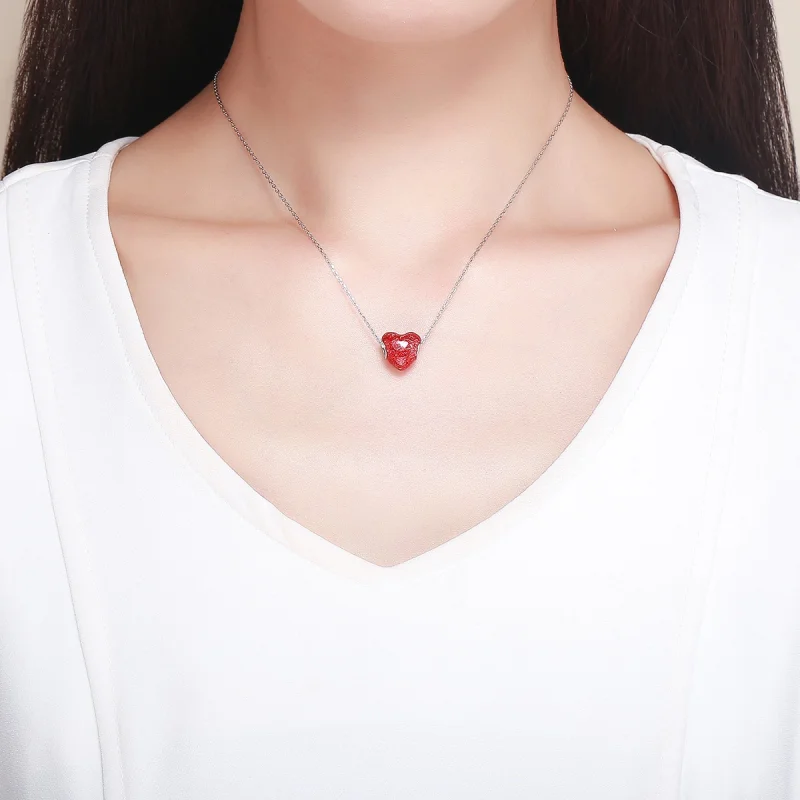 (Bild für) Silberner Rosen-Herz-Charm im Pandora-Stil - SCC1064 - Ansicht 5