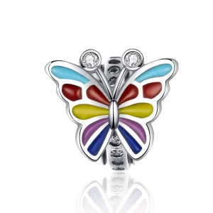 (Bild für) Silberner Schmetterlingsanhänger im Pandora-Stil - SCC1195