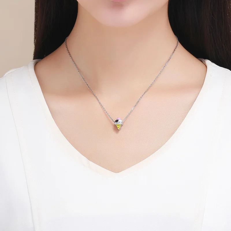 (Bild für) Silberner süßer Eiscreme-Charm im Pandora-Stil - SCC1129 - Ansicht 5