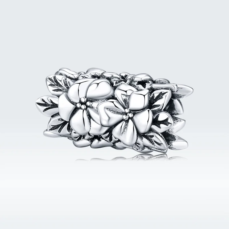 (Bild für) Silberner Sommerblumen-Charm im Pandora-Stil - SCC1488