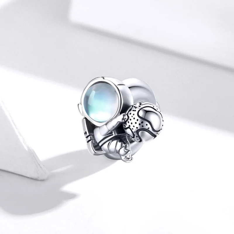 (Bild für) Silberner Space Walk-Charm im Pandora-Stil - SCC1694 - Ansicht 2