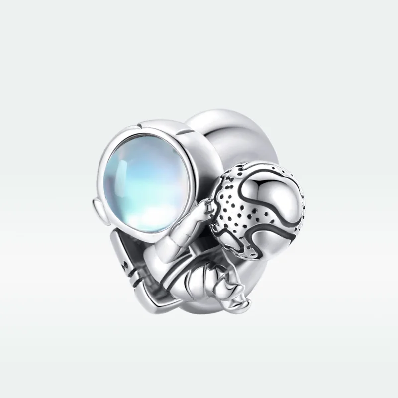 (Bild für) Silberner Space Walk-Charm im Pandora-Stil - SCC1694 - Ansicht 5