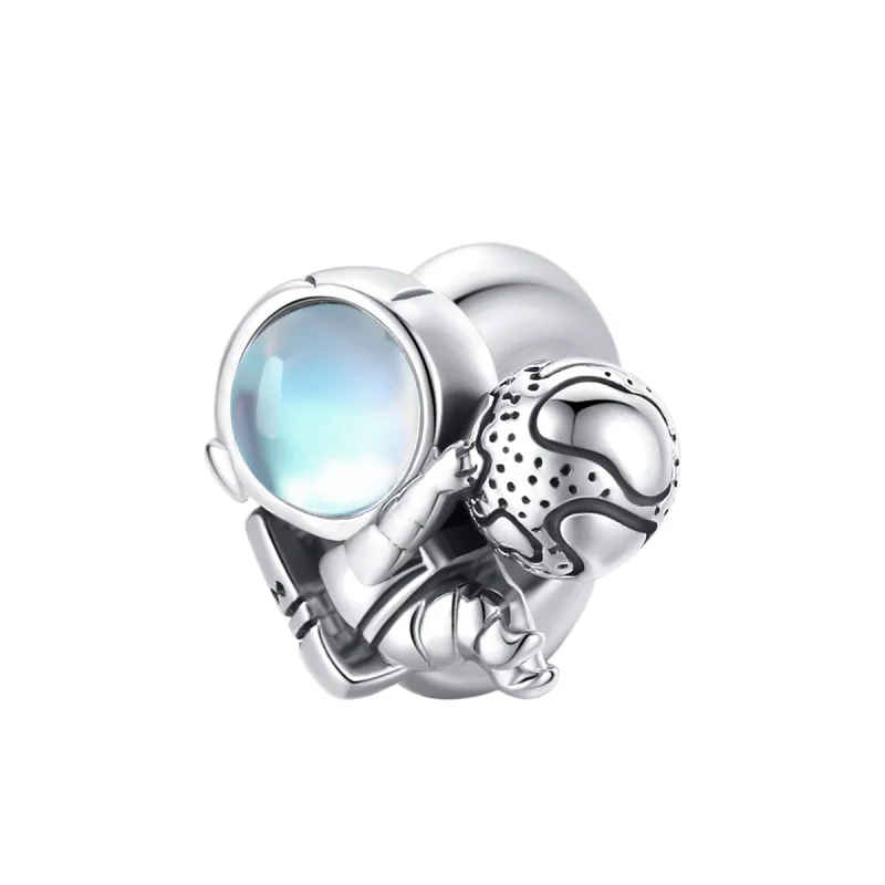 (Bild für) Silberner Space Walk-Charm im Pandora-Stil - SCC1694
