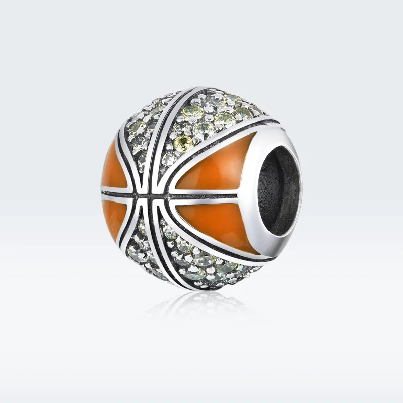 (Bild für) Silberner „Spirit of Basketball“-Charm im Pandora-Stil - SCC1506 - Ansicht 5