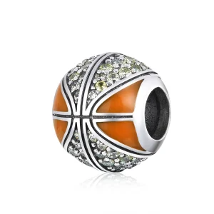 (Bild für) Silberner „Spirit of Basketball“-Charm im Pandora-Stil - SCC1506