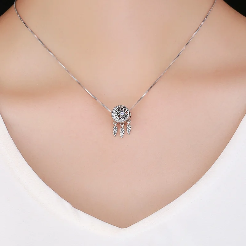 (Bild für) Silberner spiritueller Traumfänger-Charm im Pandora-Stil - SCC718 - Ansicht 5
