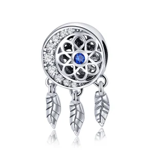 (Bild für) Silberner spiritueller Traumfänger-Charm im Pandora-Stil - SCC718