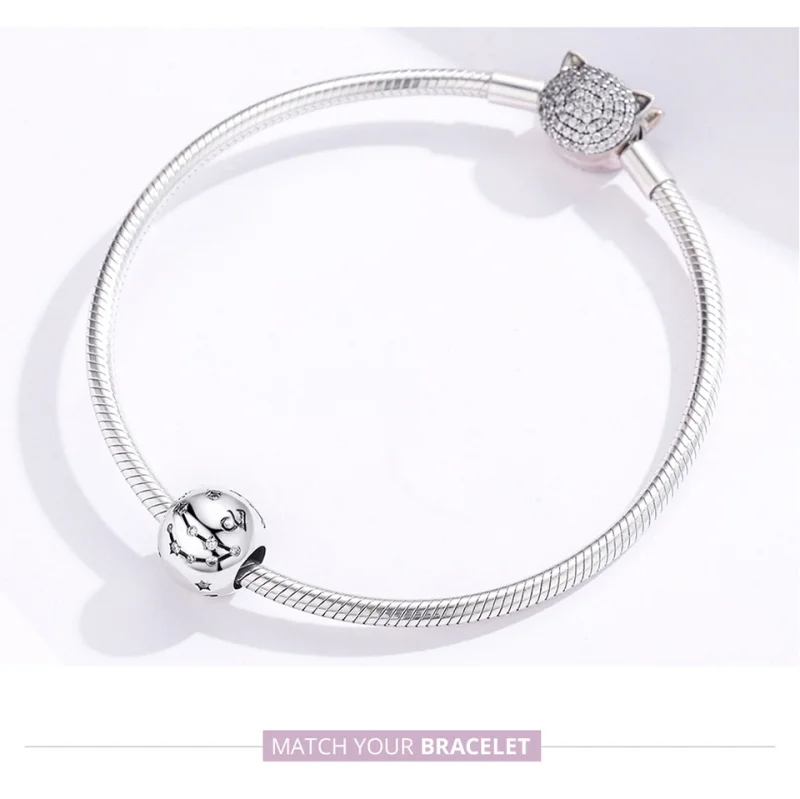(Bild für) Silberner Steinbock-Charm im Pandora-Stil - SCC1218-10 - Ansicht 8