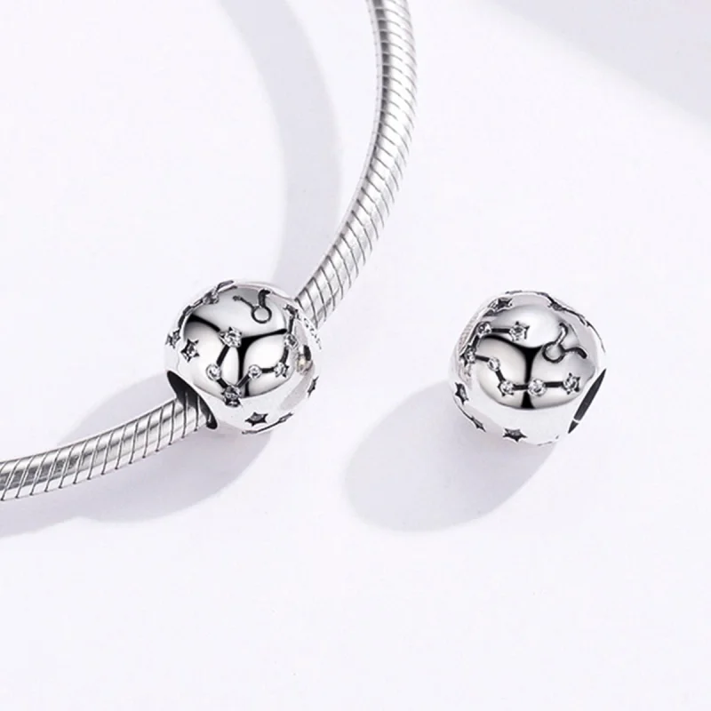 (Bild für) Silberner Stier-Charm im Pandora-Stil - SCC1218-2 - Ansicht 5
