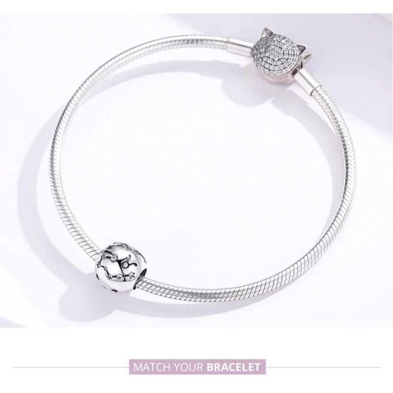 (Bild für) Silberner Stier-Charm im Pandora-Stil - SCC1218-2 - Ansicht 8