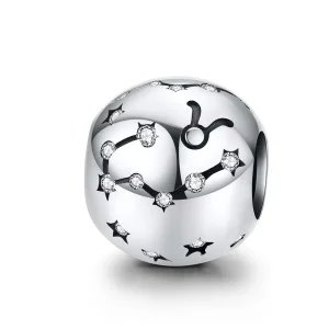 (Bild für) Silberner Stier-Charm im Pandora-Stil - SCC1218-2