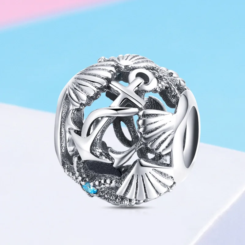 (Bild für) Silberner Strand-Charm im Pandora-Stil - SCC995 - Ansicht 2