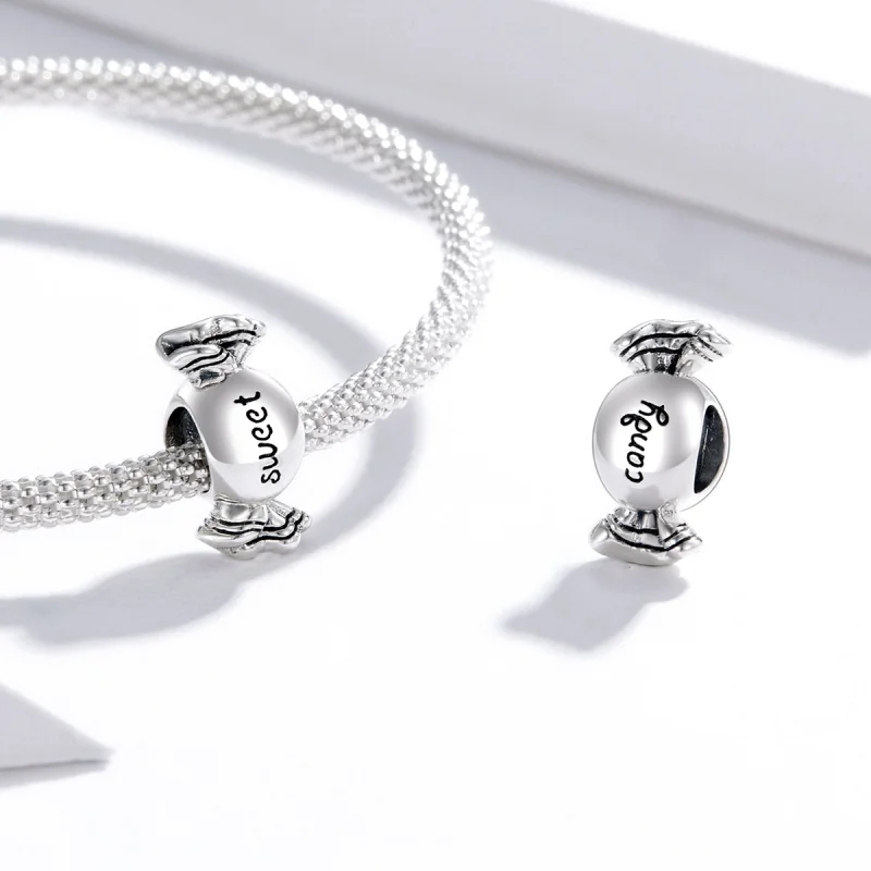 (Bild für) Silberner „Sweet Candy“-Charm im Pandora-Stil - BSC353 - Ansicht 4