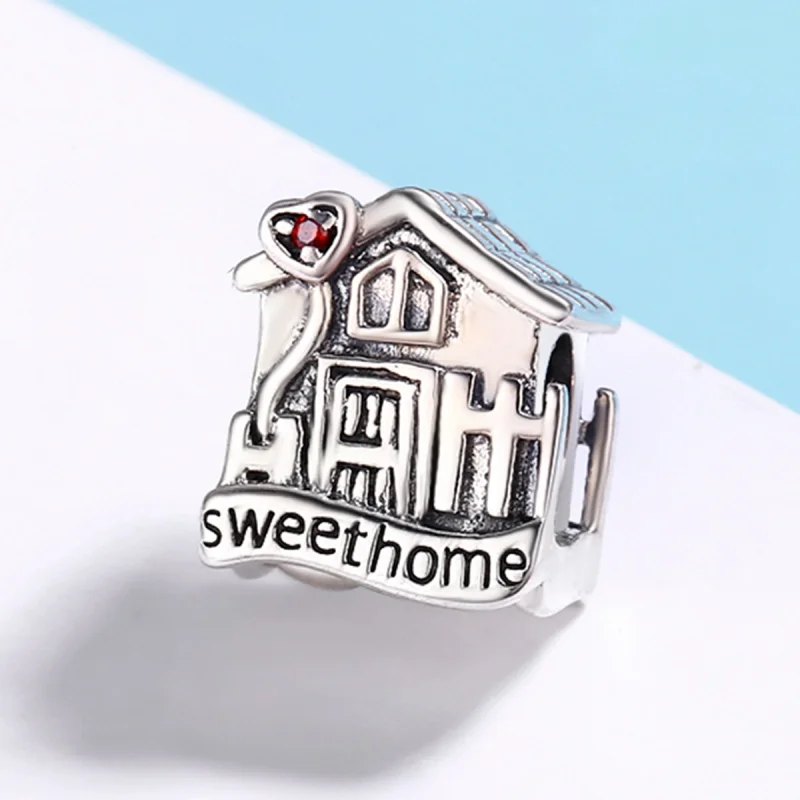 (Bild für) Silberner Sweethome-Charm im Pandora-Stil - SCC416 - Ansicht 3