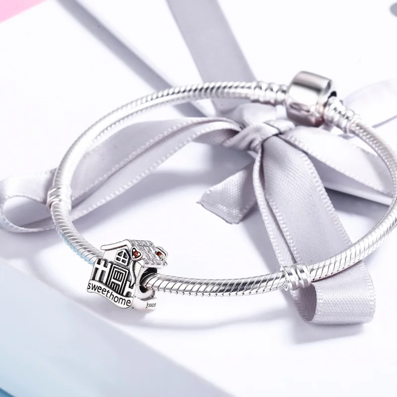 (Bild für) Silberner Sweethome-Charm im Pandora-Stil - SCC416 - Ansicht 4