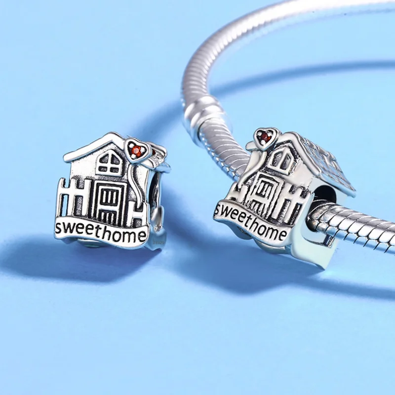 (Bild für) Silberner Sweethome-Charm im Pandora-Stil - SCC416 - Ansicht 5