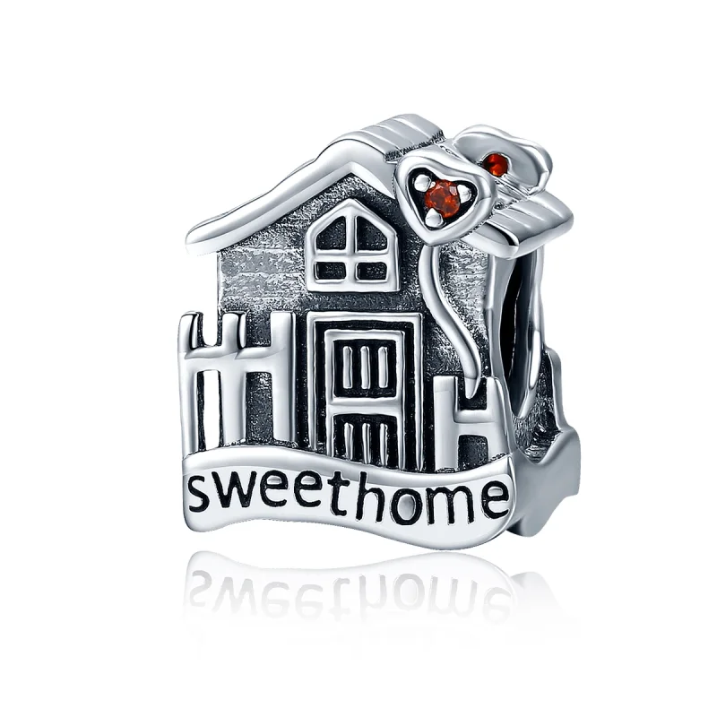 (Bild für) Silberner Sweethome-Charm im Pandora-Stil - SCC416