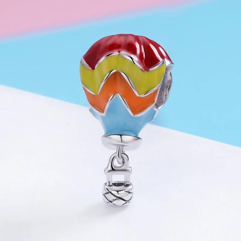 (Bild für) Silberner türkischer Heißluftballon-Charm im Pandora-Stil - SCC867 - Ansicht 2