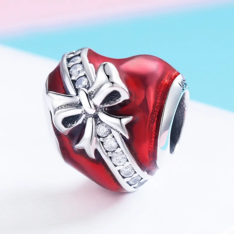 (Bild für) Silberner Valentinstag-Liebesgeschenk-Charm im Pandora-Stil - SCC741 - Ansicht 2