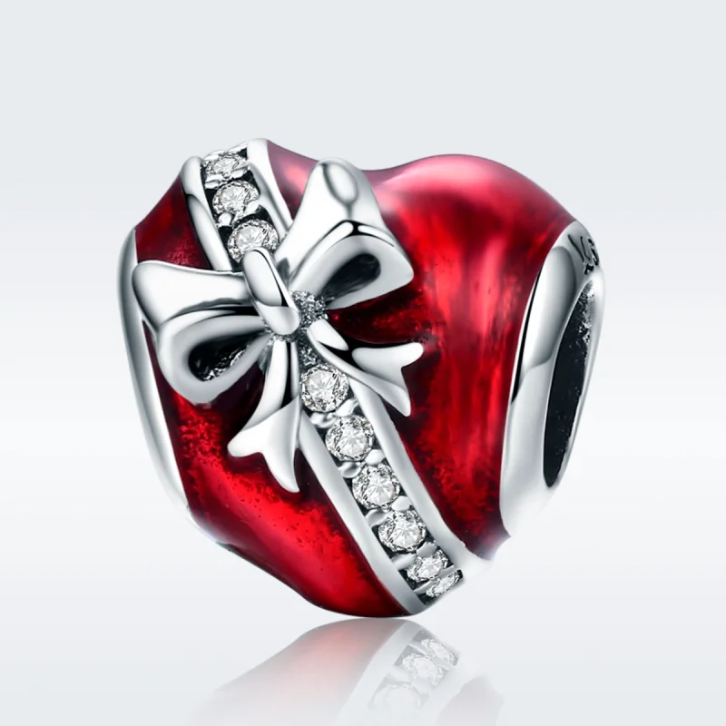 (Bild für) Silberner Valentinstag-Liebesgeschenk-Charm im Pandora-Stil - SCC741 - Ansicht 3