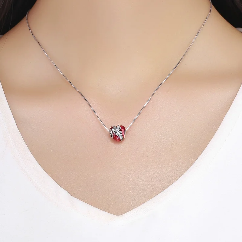 (Bild für) Silberner Valentinstag-Liebesgeschenk-Charm im Pandora-Stil - SCC741 - Ansicht 5
