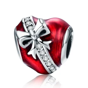 (Bild für) Silberner Valentinstag-Liebesgeschenk-Charm im Pandora-Stil - SCC741