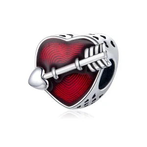 (Bild für) Silberner Valentinstags-Erste-Liebes-Charm im Pandora-Stil - SCC480