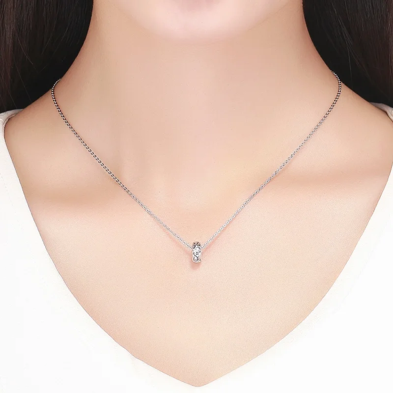 (Bild für) Silberner Vintage-Blumen-Abstandshalter im Pandora-Stil - SCC1139 - Ansicht 4