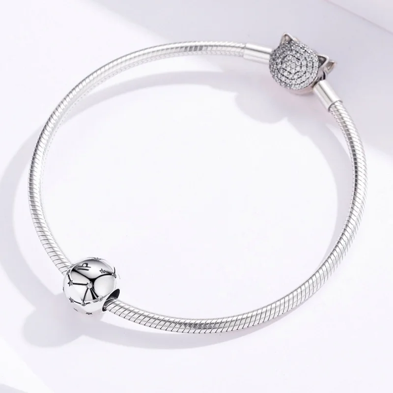 (Bild für) Silberner Waage-Charm im Pandora-Stil - SCC1218-7 - Ansicht 5