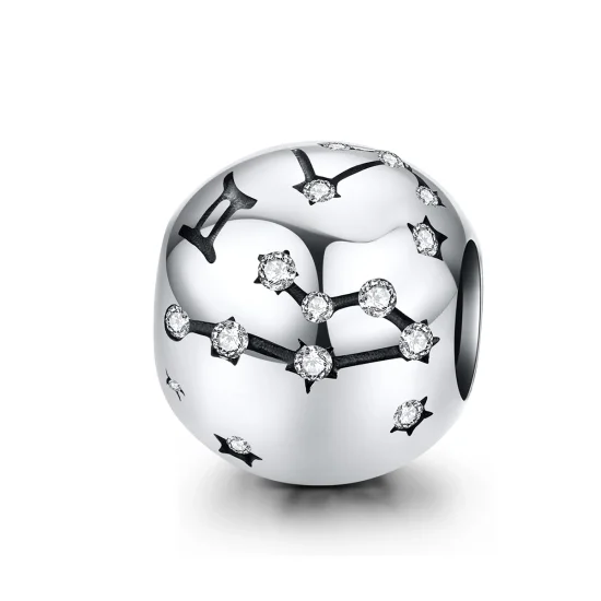 (Bild für) Silberner Zwilling-Charm im Pandora-Stil - SCC1218-3