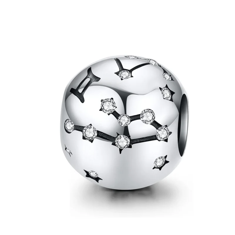 (Bild für) Silberner Zwilling-Charm im Pandora-Stil - SCC1218-3
