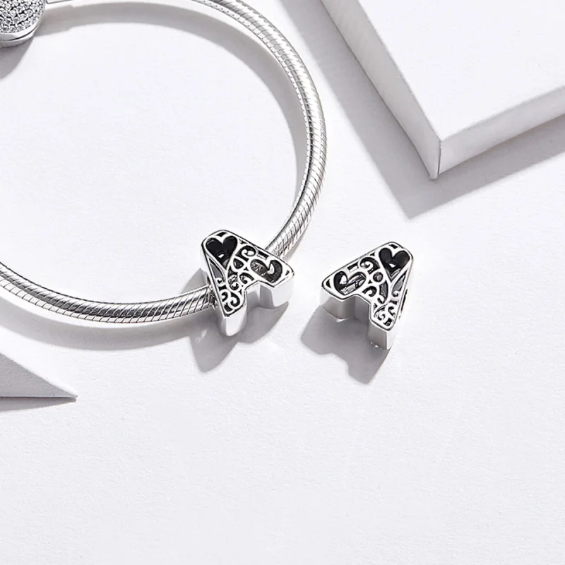 (Bild für) Silbernes magisches Alphabet A-Charm im Pandora-Stil - SCC1229-A - Ansicht 2