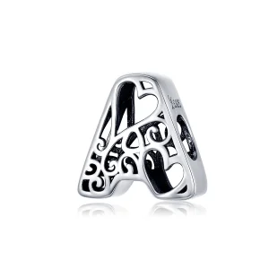 (Bild für) Silbernes magisches Alphabet A-Charm im Pandora-Stil - SCC1229-A