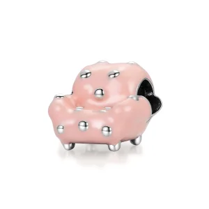 (Bild für) Silbernieten-Sofa-Charm im Pandora-Stil - SCC1854