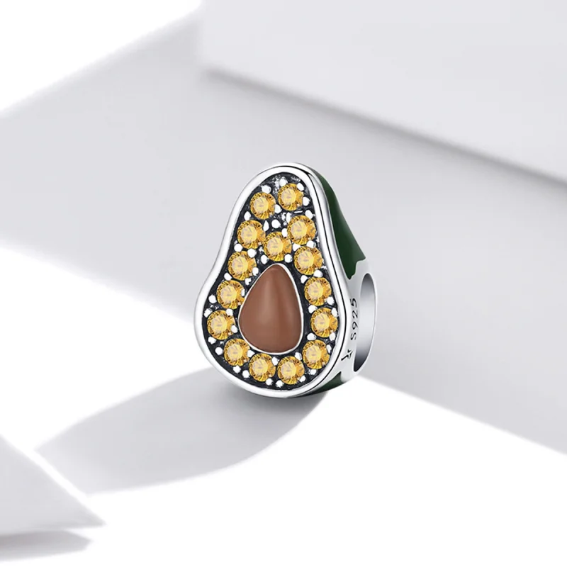 (Bild für) Sommer-Avocado-Charm im Pandora-Stil - SCC1906 - Ansicht 2