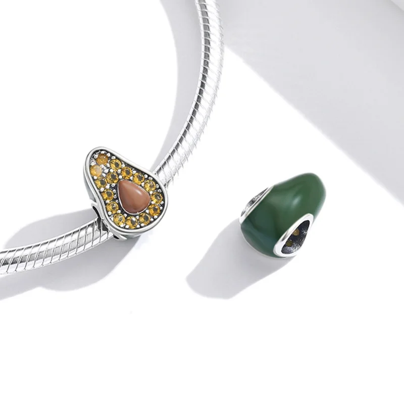(Bild für) Sommer-Avocado-Charm im Pandora-Stil - SCC1906 - Ansicht 4