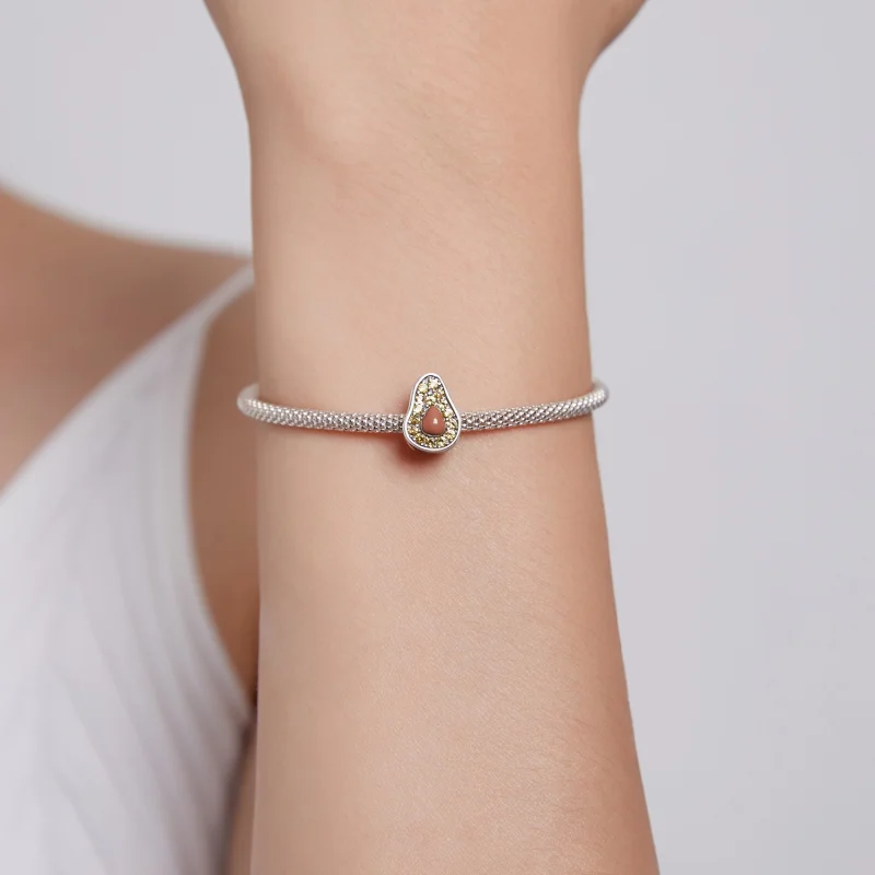 (Bild für) Sommer-Avocado-Charm im Pandora-Stil - SCC1906 - Ansicht 5