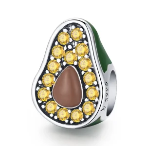 (Bild für) Sommer-Avocado-Charm im Pandora-Stil - SCC1906