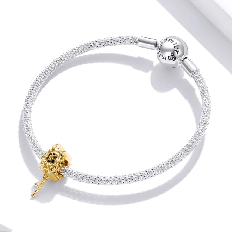 (Bild für) Sonnenblumen-Charm im Pandora-Stil - BSC425 - Ansicht 3