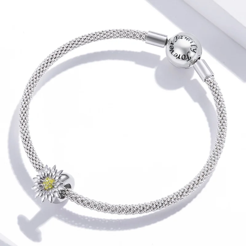 (Bild für) Sonnenblumen-Charm im Pandora-Stil - SCC1765 - Ansicht 3